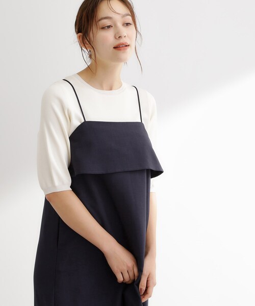 ワンピース 「カセット服」洗えるAラインキャミワンピース | grove | 17