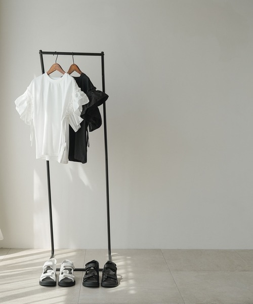 「rectangle」 半袖カットソー FREE オフホワイト レディース_画像9