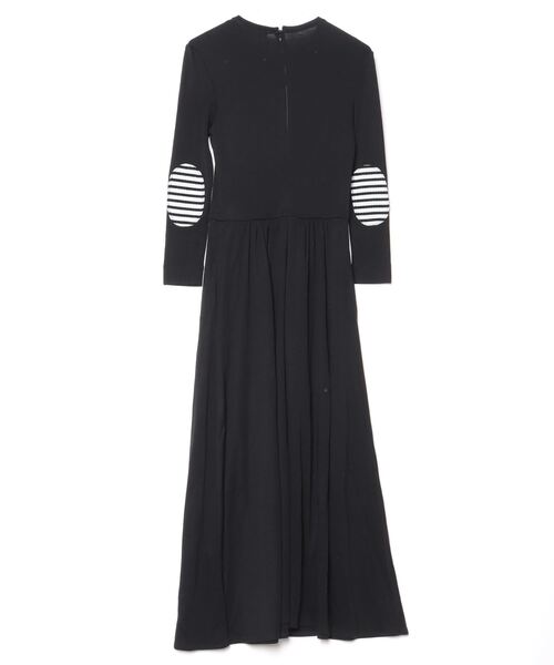 BORDERS ロングワンピース 36 ブラック BORDERS at BALCONY（ボーダーズアットバルコニー） 長袖ワンピース 36