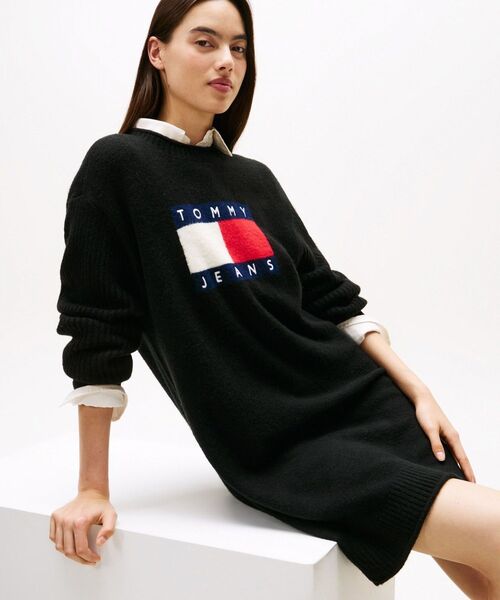TOMMY JEANS（トミー・ジーンズ） ワンピース フラッグセーター