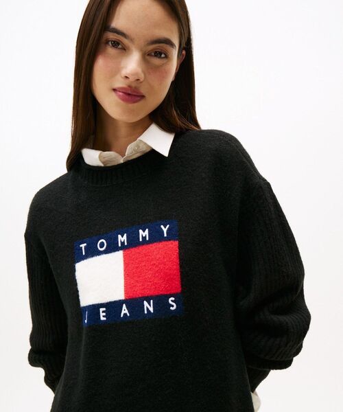 TOMMY JEANS（トミー・ジーンズ） ワンピース フラッグセーター