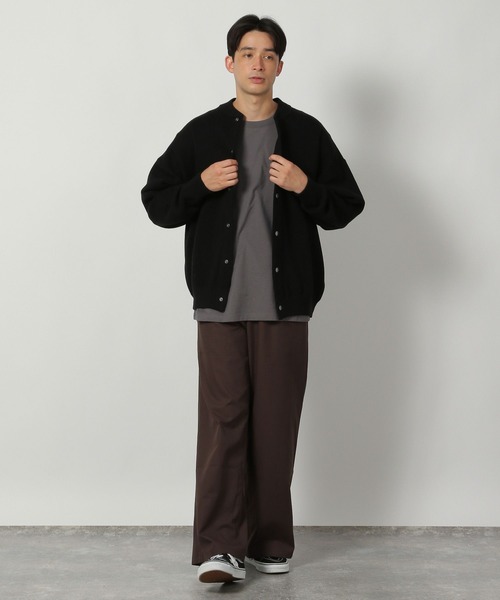 LAKOLE（ラコレ） カーディガン スウェットライククルーカーデ