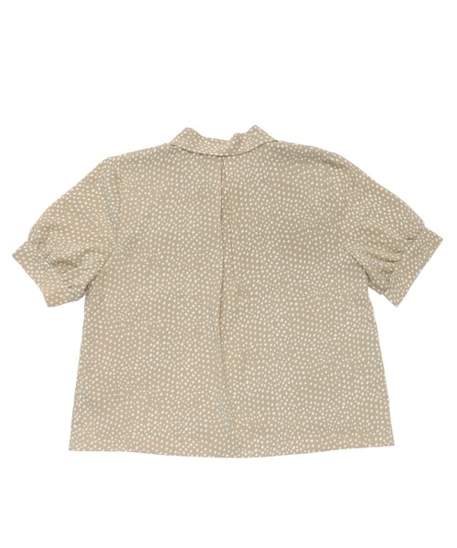 「TOKYO SHIRTS」 半袖ブラウス L オフホワイト レディース_画像3