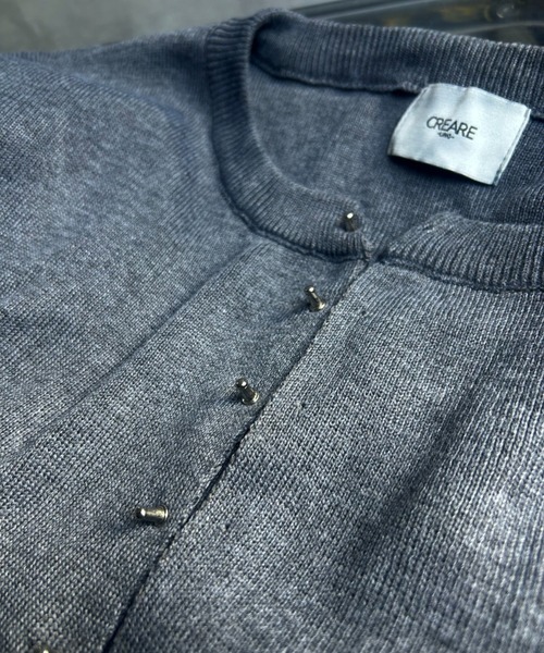 CREARE -LINO- カーディガン シルバーボタンカーディガン メンズ