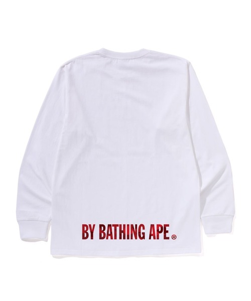 A Bathing Ape グラフィック長袖カットソー XL ホワイト A BATHING APE（アベイシングエイプ） tシャツ COLOR CAMO APE FACE