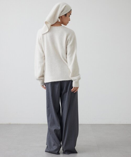 THE PAUSE ニット セーター 「THE PAUSE」ファーニットスカーフSET