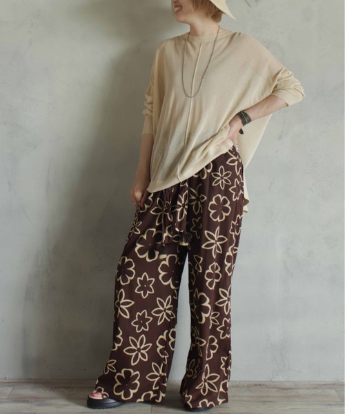 「BITTOKO」 スラックス FREE ブラウン レディース_画像3