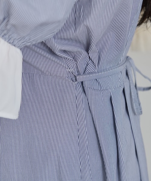 「Louiosy」 半袖ワンピース X-LARGE ブルー系その他2 レディース_画像6