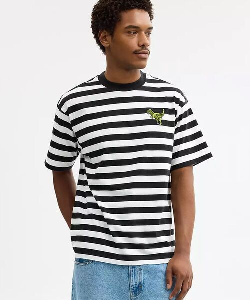 COACH（コーチ） tシャツ ストライプ レキシー リラックスド Tシャツ