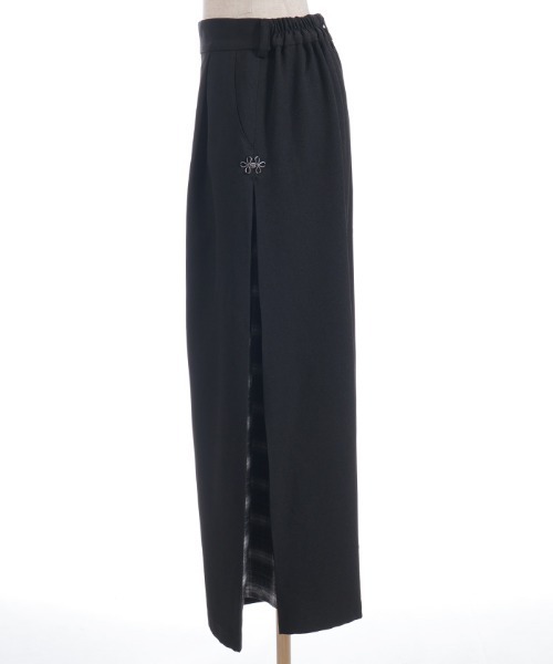 axes femme（アクシーズ ファム） ワイドパンツ パンツ チェック切替