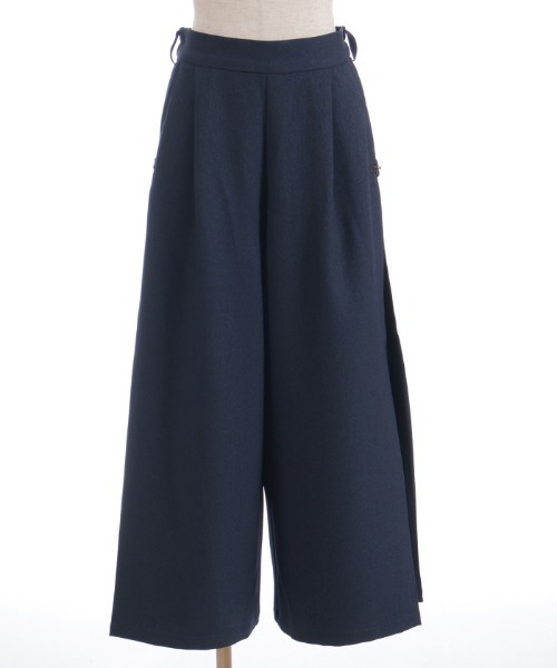 axes femme（アクシーズ ファム） ワイドパンツ パンツ チェック切替