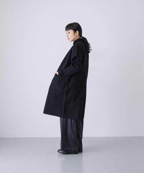 かぐれ ベスト ジレ 圧縮ウールフレンチロングジレ レディース