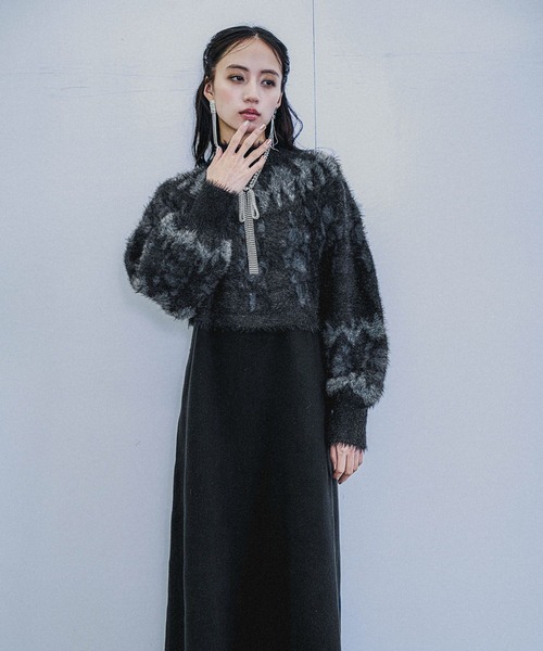 HARE（ハレ） ワンピース キュウシンガラニットワンピース(HARE