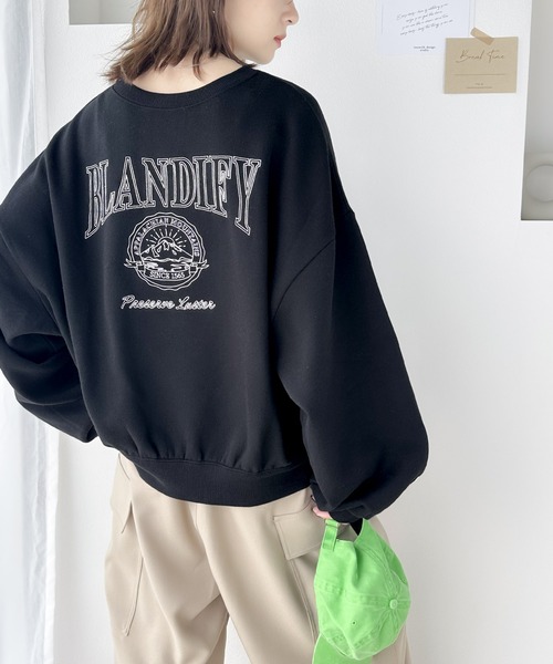 「Java」 スウェットカットソー LARGE ブラック レディース_画像3