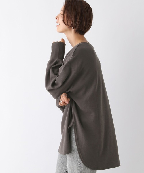 LEPSIM チャコールグレー Tシャツ FREE LEPSIM（レプシィム） 長袖カットソー FREE チャコールグレー