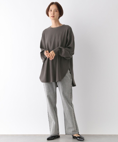 LEPSIM チャコールグレー Tシャツ FREE LEPSIM（レプシィム） 長袖カットソー FREE チャコールグレー