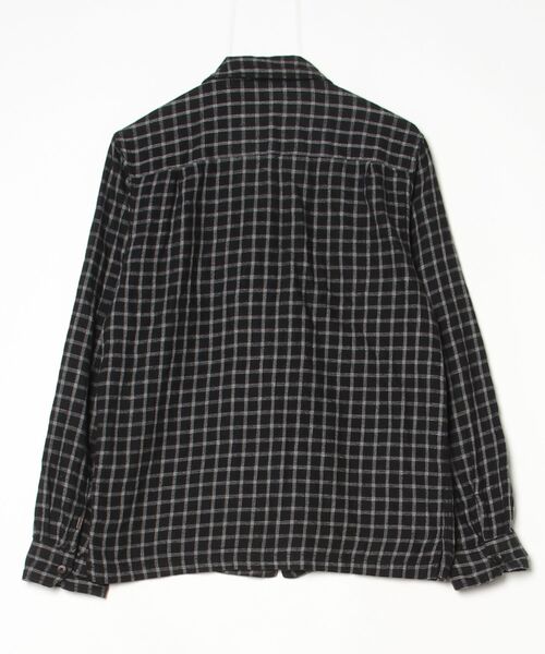 「OLD JOE & CO.」 チェック柄長袖シャツ 36 ブラック メンズ_画像2