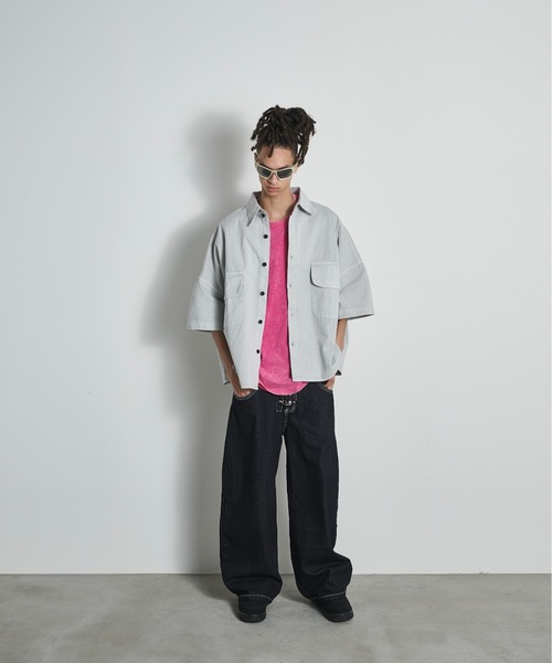 BLANK HOTEL ワイドパンツ ジーンズ Fireman Backle Denim Pants
