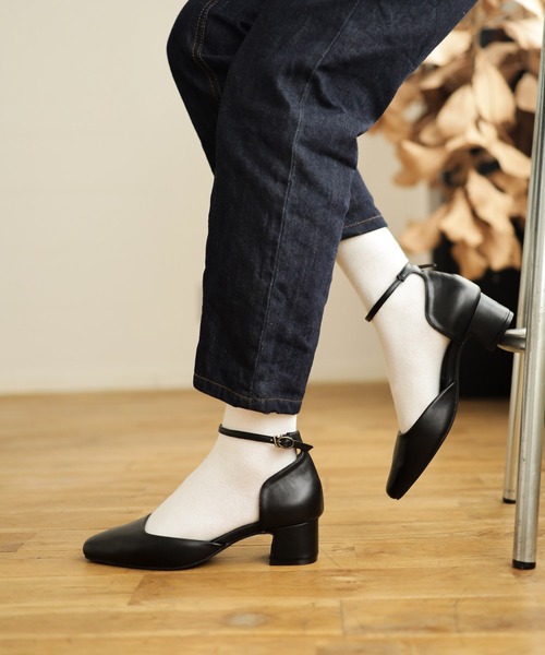 「SESTO」 ヒールサンダル 24.0cm ブラック レディース_画像2