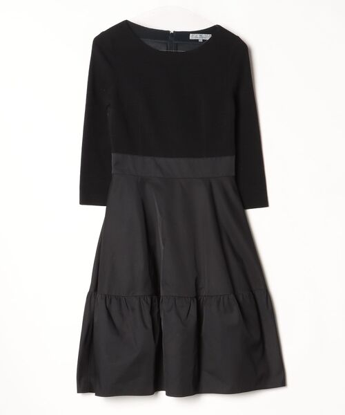 ♦︎④新品 Viaggio Blu ビアッジョブルー ワンピース レース 黒 Viaggio Blu（ビアッジョブルー） ドッキングワンピース 1 ブラック