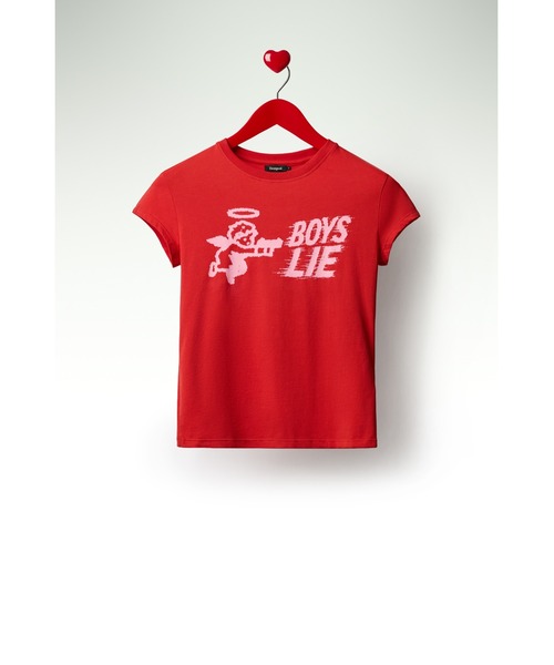 Desigual（デシグアル） tシャツ 半袖 × Nicki Nicole」「BOYS LIE
