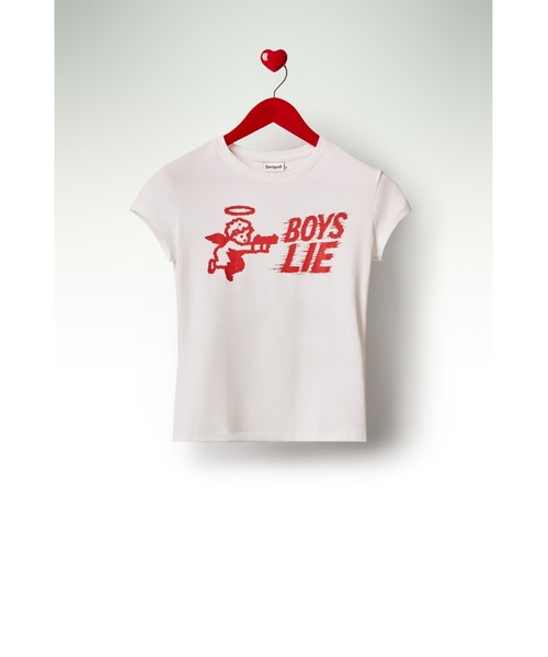 Desigual（デシグアル） tシャツ 半袖 × Nicki Nicole」「BOYS LIE