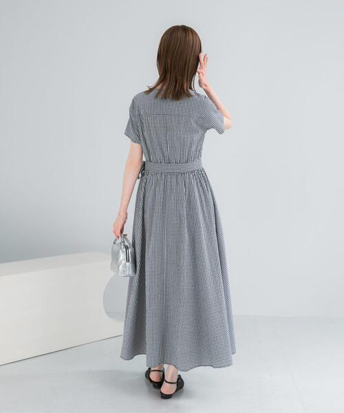 専用です!ジェニーギャルソン♡グレー 半袖ワンピース(⁠◍⁠•⁠ᴗ⁠•⁠◍⁠)⁠ ワンピース 半袖 「WEB/一部店舗限定」チェックカシュクールワンピース