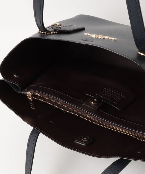 COACH（コーチ） ワンポイントトートバッグ - ネイビー レディース