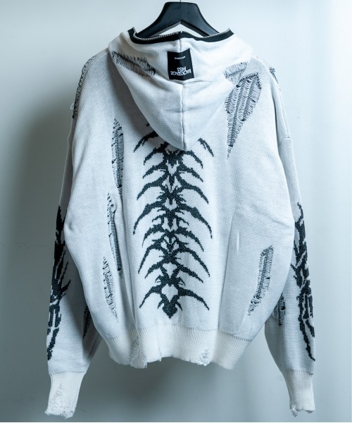 BACKSTAGE PASS（バックステージパス） パーカー X-RAY HOODIE-KNIT