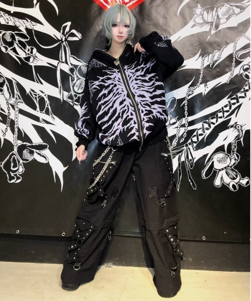 BACKSTAGE PASS（バックステージパス） パーカー X-RAY HOODIE-KNIT