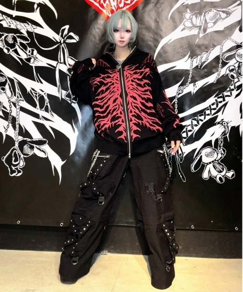 BACKSTAGE PASS（バックステージパス） パーカー X-RAY HOODIE-KNIT