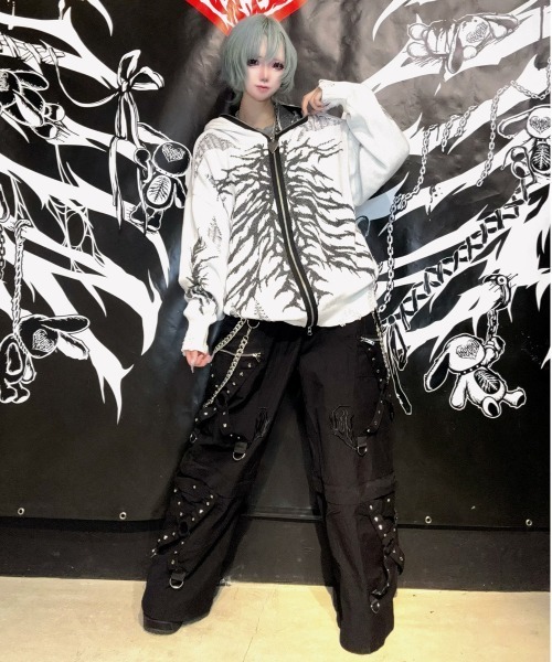 BACKSTAGE PASS（バックステージパス） パーカー X-RAY HOODIE-KNIT