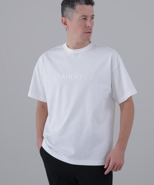 tシャツ 「St ANDREWS」プレーティング天竺半袖Tシャツ (MENS) メンズ