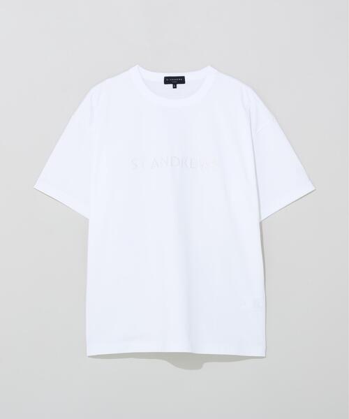 tシャツ 「St ANDREWS」プレーティング天竺半袖Tシャツ (MENS) メンズ