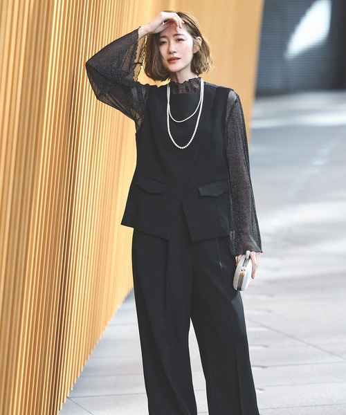 「RUIRUE BOUTIQUE」 セットアップ M アイボリー レディースの画像