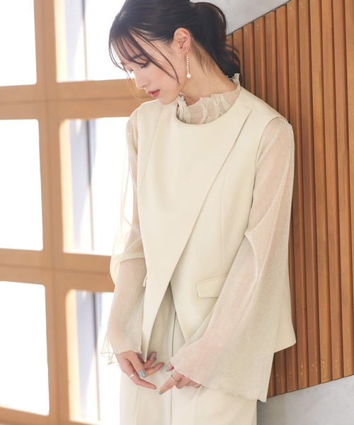 「RUIRUE BOUTIQUE」 セットアップ M アイボリー レディースの画像