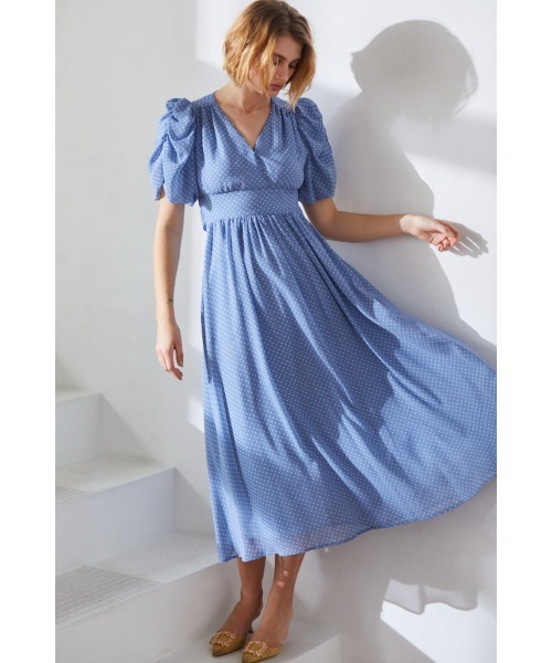 Estella.K ワンピース 半袖 New Harper Polka-dot Dress「Essential