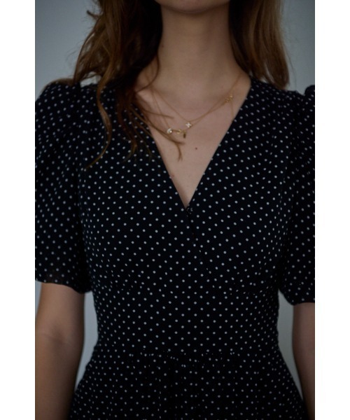 Estella.K ワンピース 半袖 New Harper Polka-dot Dress「Essential