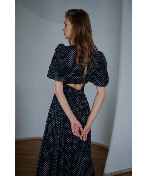 Estella.K ワンピース 半袖 New Harper Polka-dot Dress「Essential