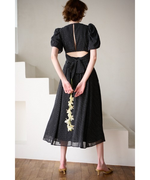 Estella.K ワンピース 半袖 New Harper Polka-dot Dress「Essential