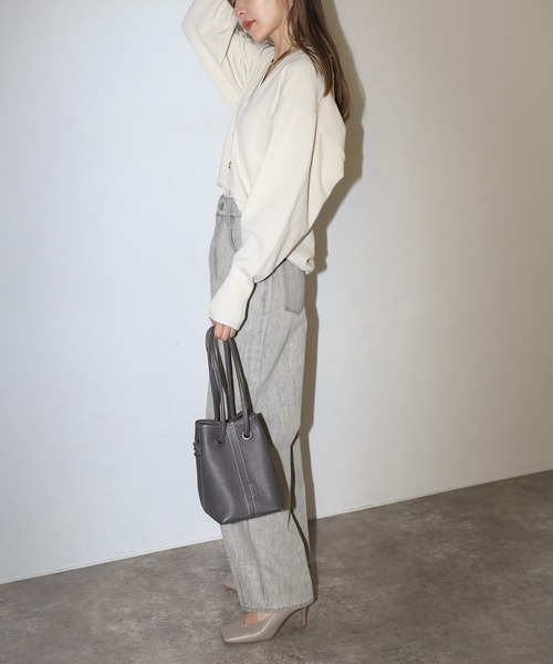 「Bonjour Sagan」 デニムパンツ FREE ライトグレー レディース_画像5