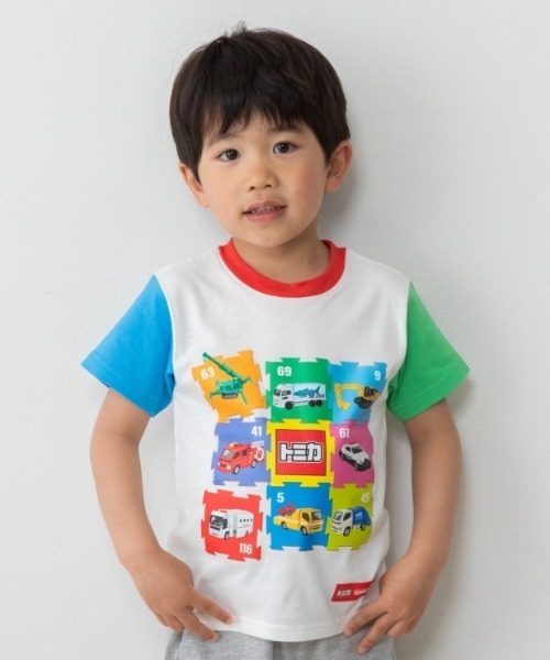 tシャツ TOMICA トミカ パズルアート 半袖Tシャツ キッズ 子供服