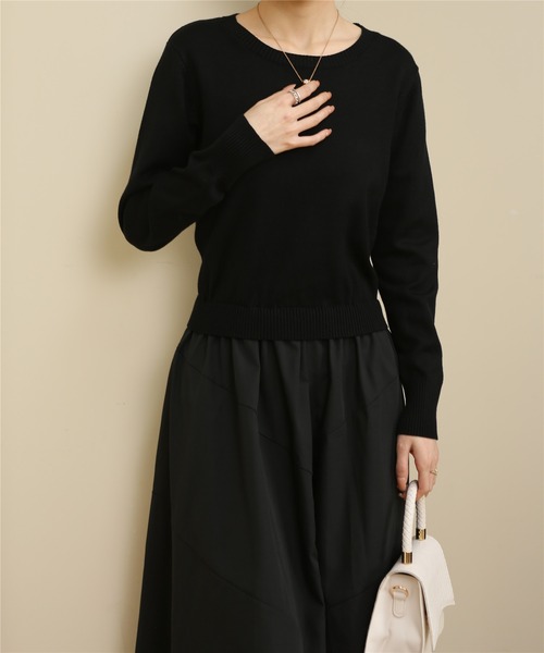 「MAISON DE THERESE」 ドッキングワンピース FREE ブラック レディース_画像7
