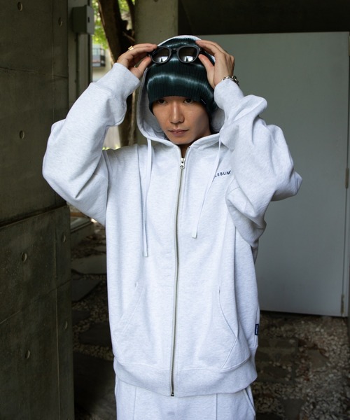 APPLEBUM★メンズ★パーカー★グレー★お洒落★L★ APPLEBUM（アップルバム） ジップアップパーカー LARGE アッシュグレー
