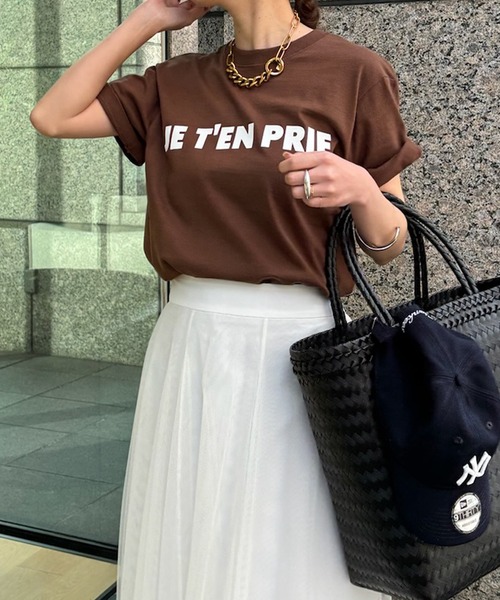 「DouDou」 半袖Tシャツ FREE ホワイト レディース_画像3