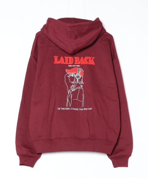 「Red Cap Girl」 ジップアップパーカー M グリーン レディース_画像4