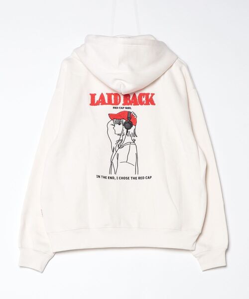 「Red Cap Girl」 ジップアップパーカー M グリーン レディース_画像7