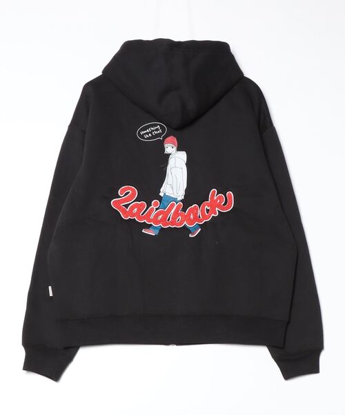 「Red Cap Girl」 ジップアップパーカー M グリーン レディース_画像8