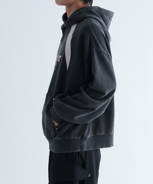 「epnok」 ジップアップパーカー LARGE ネイビー メンズ_画像4
