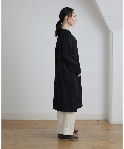 「Plantation」 長袖ワンピース M size イエロー レディース_画像4